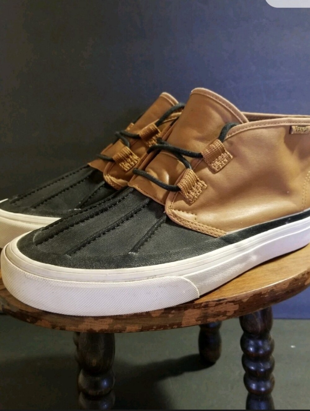 Vans Chukka Mid Prairie Duckboot Carmel/Black Sz 9.5 Women's